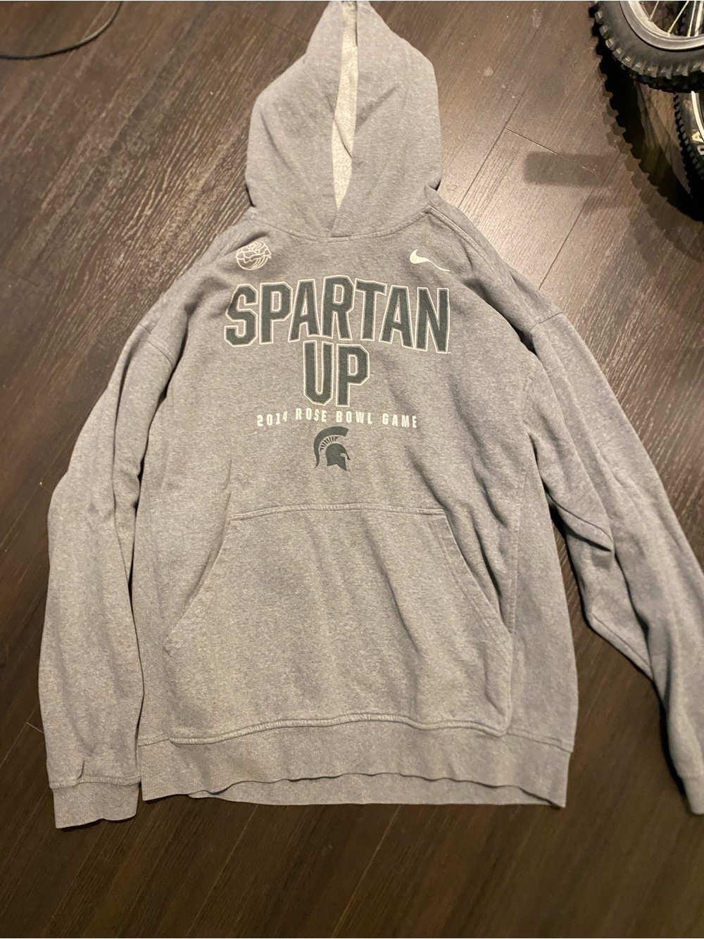 Michigan State Spartans 2014 Rose Bowl Bennie Fowler Gray XL Nike Hoodie